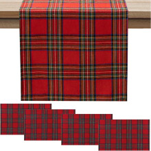Tischläufer mit Tartan-Karo, 178 cm (70 Zoll)