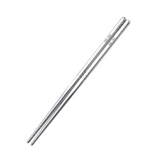 Palillos de acero inoxidable de 23 cm, reutilizables (par)