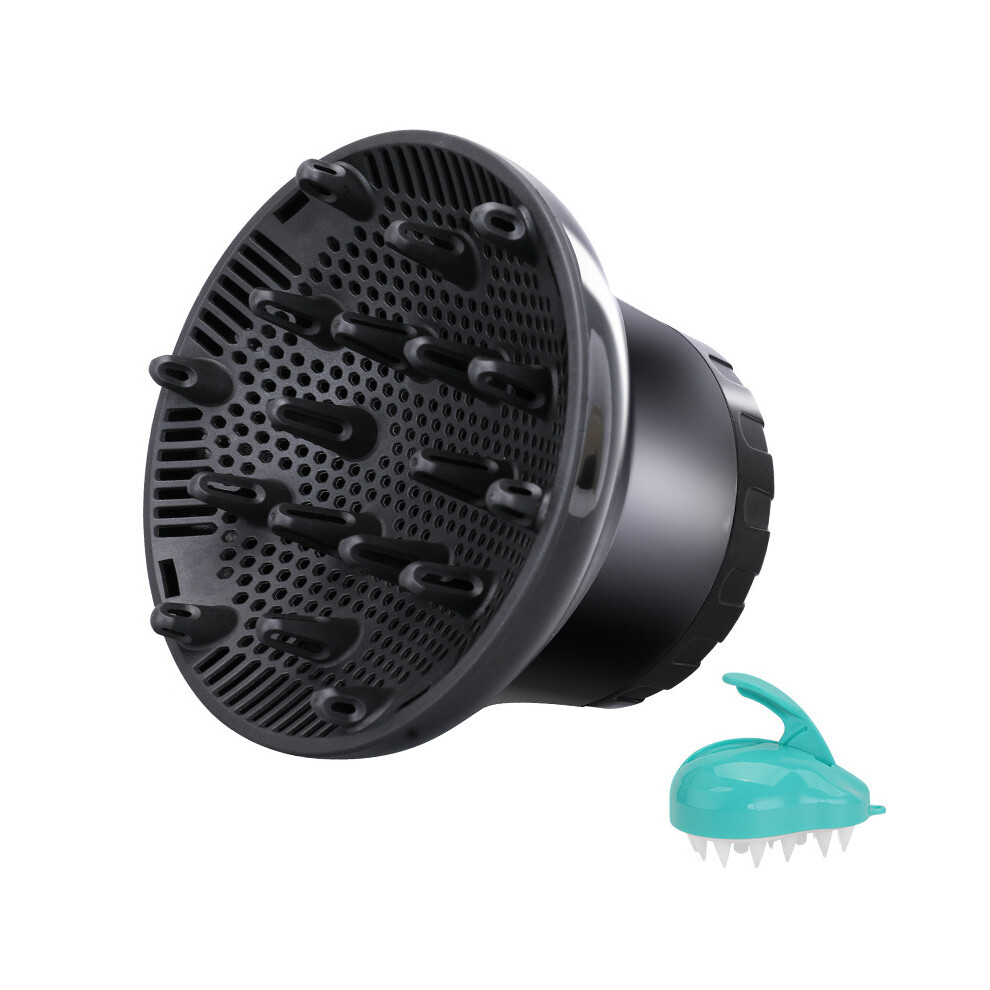 Inf Black Hair Dryer Diffuser For Curly Hair And Natural Wavy Hair