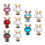 Parure d'écouteur délicate en forme de lapin avec accents-Blanc 4