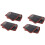 4-pakning silikon bakematte, perforert non-stick, 40x30cm 1
