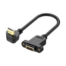 Câble d'extension HDTV mâle à femelle plaqué or avec- se pencher