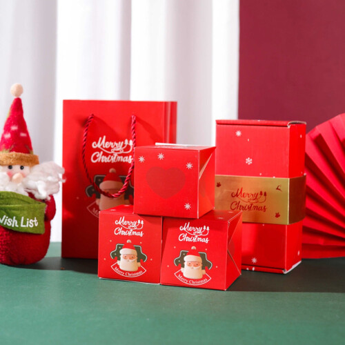 Boîte cadeau surprise de Noël – Rouge ou verte