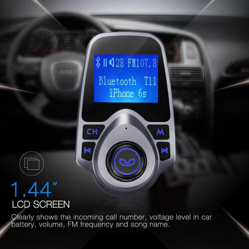 Πομπός FM Bluetooth αυτοκινήτου, Bluetooth V5.0 & κλήσεις hands-free, αυτόματος συντονισμός 2