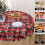 Christmas Round Tablecloth 60 Inch Buffalo Check Polyester 4