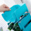 Stackable Fridge Bottle Bin - Plastic Drink Organizer (Blue) 1