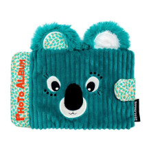 Vauvakirja - LES DÉGLINGOS - Berlingos-koala - pehmeä sametti - 10 muovipussia - 18x14x3 cm