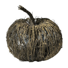 Rattan Pumpkin Ornament for Halloween & Fall Decor