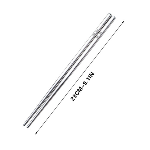 Palillos de acero inoxidable Donemore (1 par) 2