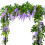 2 Pack Artificial Wisteria Vine Garland 2m 1
