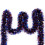 Rood-wit-blauwe patriottische slinger van lametta, 2 meter 1