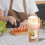 Boîte à salade réutilisable Staron rose 1
