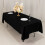 Black Lamour Satin Rectangular Tablecloth 60 x 102 in 4
