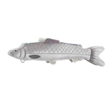 Furry Fish Pencil Case Large Capacity Plush Pen Bag For School