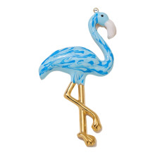 Stylish Flamingo Bird Charm For Necklace Bracelet-Blue