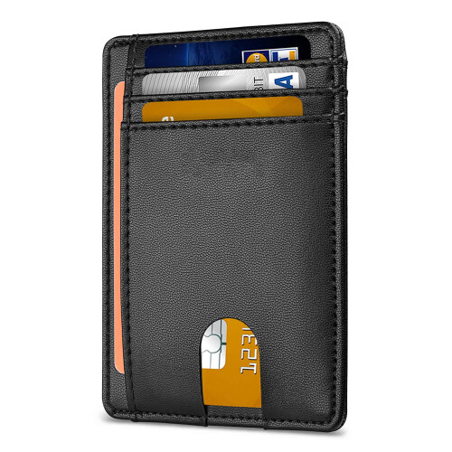 RFID-Kartenhalter aus Leder mit Platz für Airtag