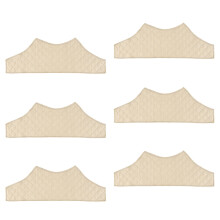 6 Piece Breathable Cotton Polyester Bra Liners Under-khaki