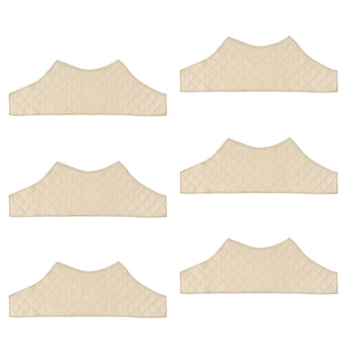6 Piece Breathable Cotton Polyester Bra Liners Under-khaki