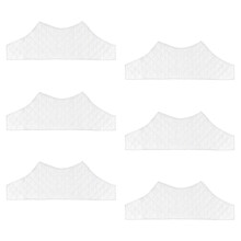 6Pcs Cotton Polyester Breathable Bra Liners Reusable-White