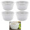 4 Pack White Melamine Ramekins 1.5oz 1