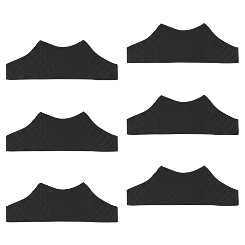 6Pcs Women's Bra Liners for Sweat Reusable Washable Under-Black