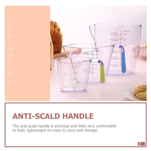 Σετ πλαστικών ποτηριών μέτρησης 200ml400ml900ml 1