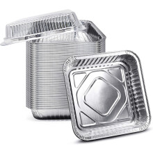 Plaques de cuisson robustes en aluminium 20,5 x 20,5 cm, lot de 50
