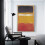 Mark Rothko Sort Hvid Gul Rød 1951 Lærredstryk 3