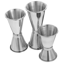 Ensemble de 3 doseurs doubles en acier inoxydable 304