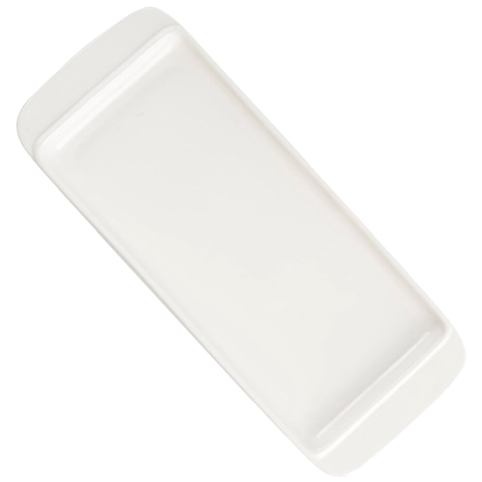 White Ceramic Rectangular Serving Platter 32cm