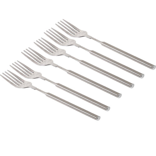 Utdragbara gafflar i rostfritt stål – 6-pack