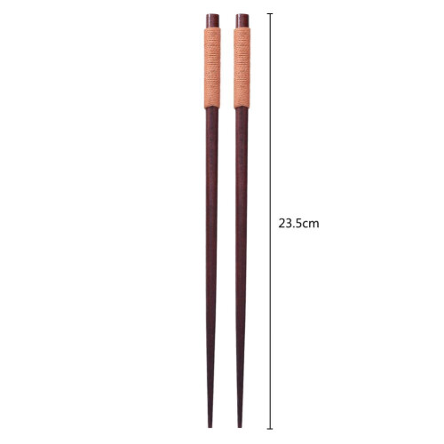 Palillos de madera natural de 23,5 cm (par) 2