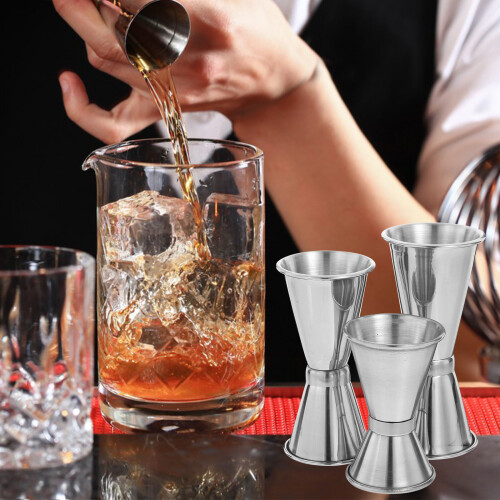 Ensemble de 3 doseurs doubles en acier inoxydable 304 2