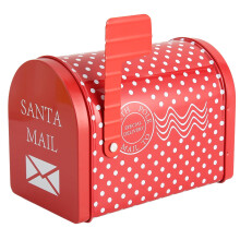 Boîte de rangement en forme de boîte aux lettres, motif Noël, lot de 1