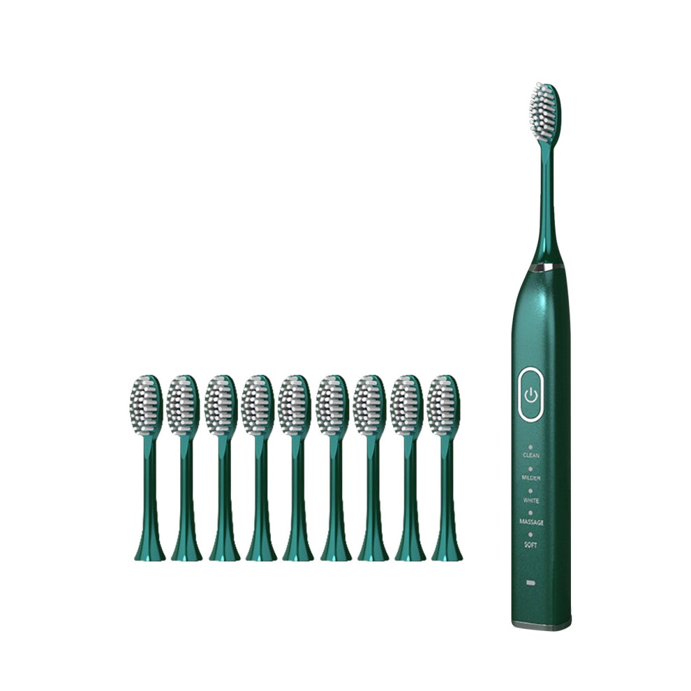 LOOPSUN Sonic Electric Toothbrush with 10 Brush Heads, 5