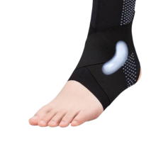 Ultradünne, unsichtbare Knöchelstütze Black XL