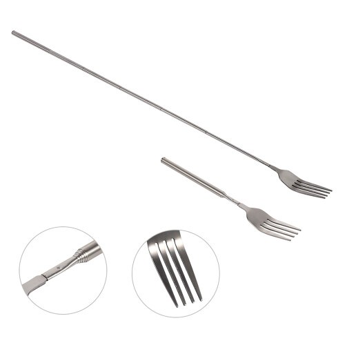 Utdragbara gafflar i rostfritt stål – 6-pack 1