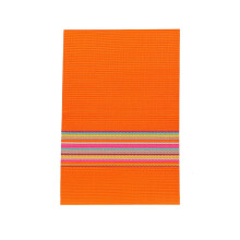 Mantel individual de PVC antideslizante y resistente al calor, color naranja.