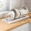 Support à casseroles extensible en acier inoxydable pour placards de cuisine 1