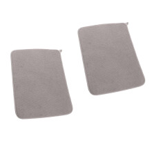 Covoraș de uscare a vaselor din microfibră, 12x16 inci, pachet de 2, gri
