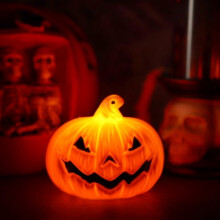 Mini calabaza luminosa de luz cálida para decoración