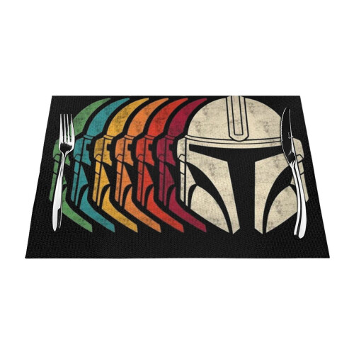 Baby Yoda Star Wars Platzsets, 4er-Set