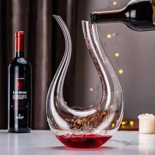 U-förmige Kristall-Weinkaraffe, 1500 ml