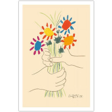 Picasso Blumenstrauß Kunstdruck, matt, 30 x 44 Zoll
