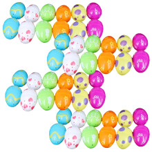 Boîtes cadeaux ovales de Pâques en plastique ouvrable (lot de 12)