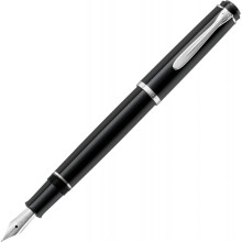 Pelikan 930735 Fountain pen line M205 Classic, black, silver details, F size, in gift box