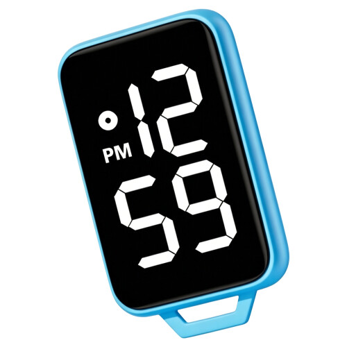 Mini Digital Keychain Watch With Water Resistance Great-Blue