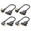 HDTV Right Angle Adapters Cable 0.5M Gold Plated-Bend left 2