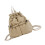 Small Backpack Practical Nylon Drawstring Daypack Great-Khaki 1