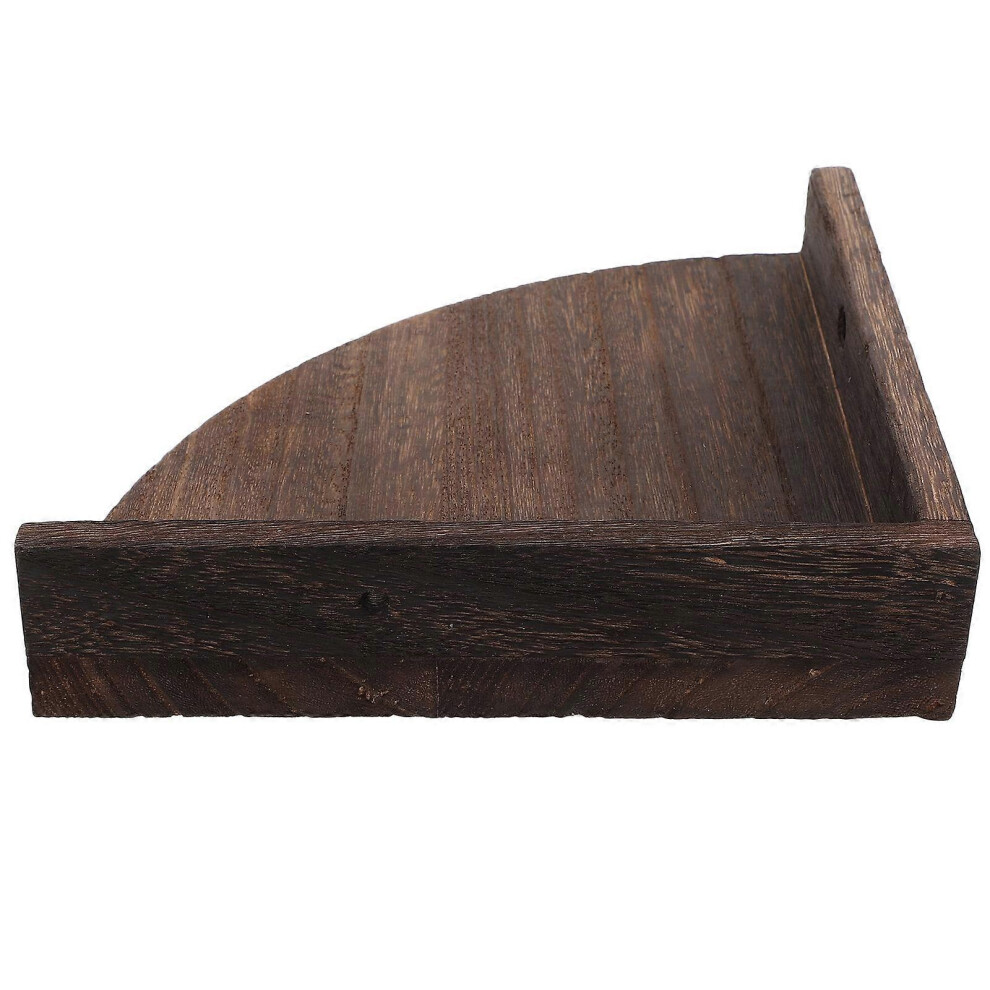 Triangular Bracket Corner Shelf Storage Shelving Wood Floating Shelves For Wall Decor 7902490191639